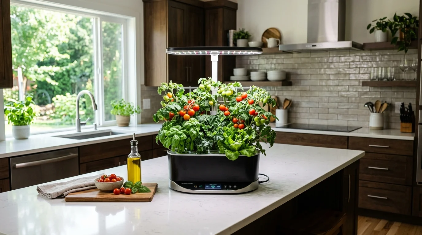 A medium counter space with a Bounty setup.