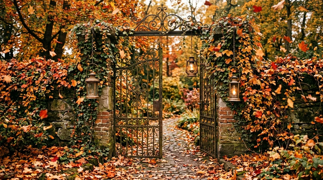 Antique Sign and Pumpkin Layer image.