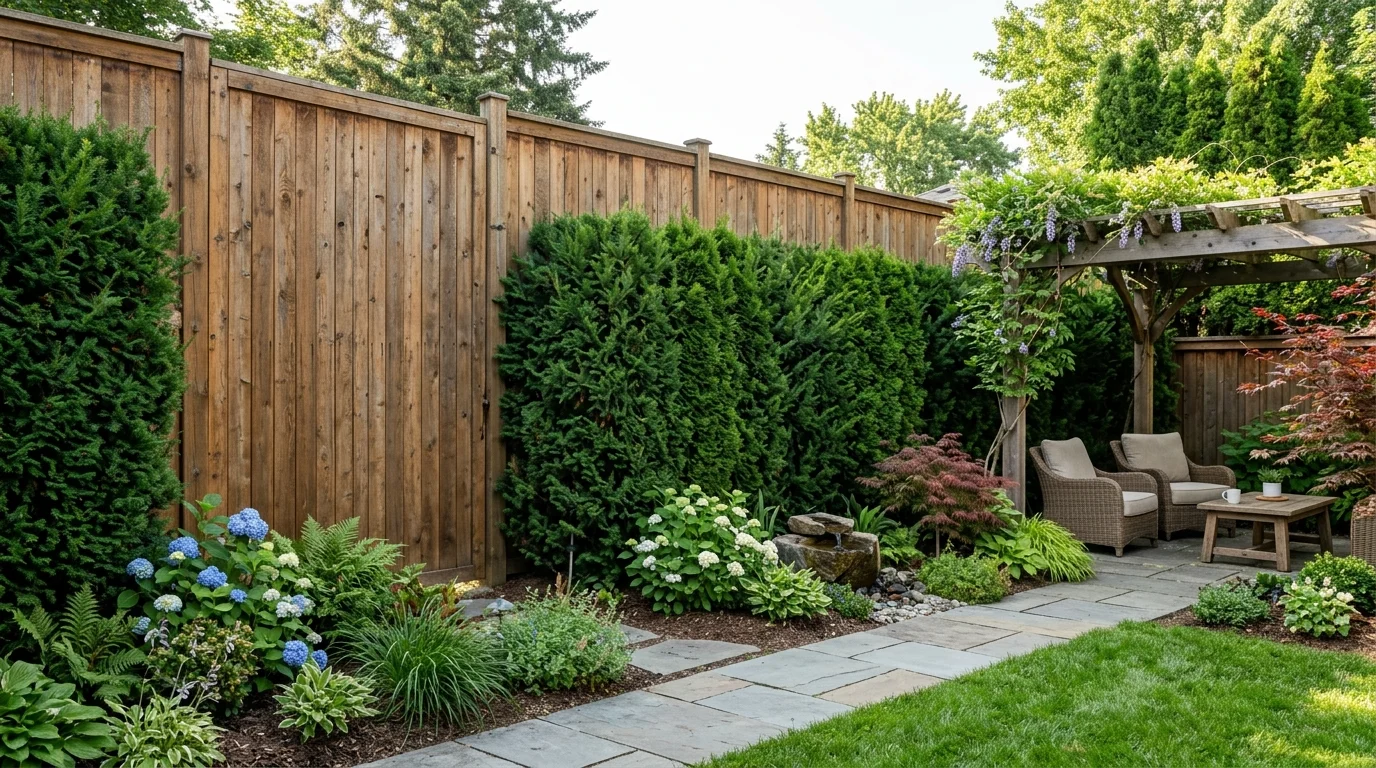 Backyard Privacy Ideas inspiration image.