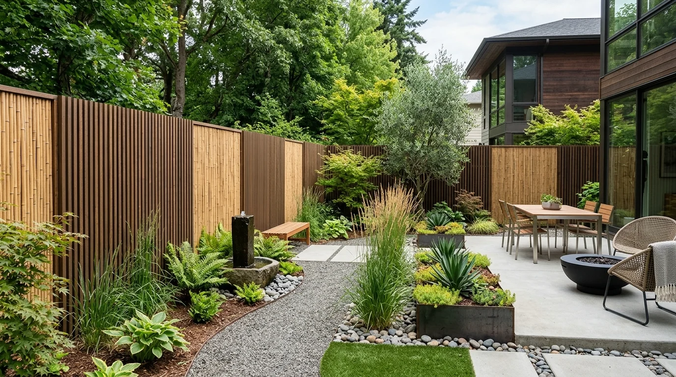 Add a Slatted Privacy Wall image.