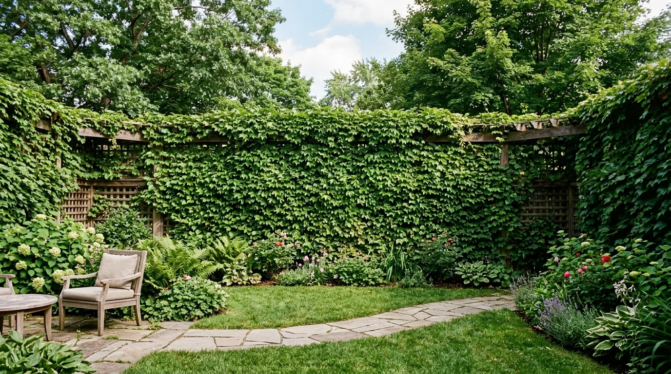 Use Tall Planters as Dividers image.