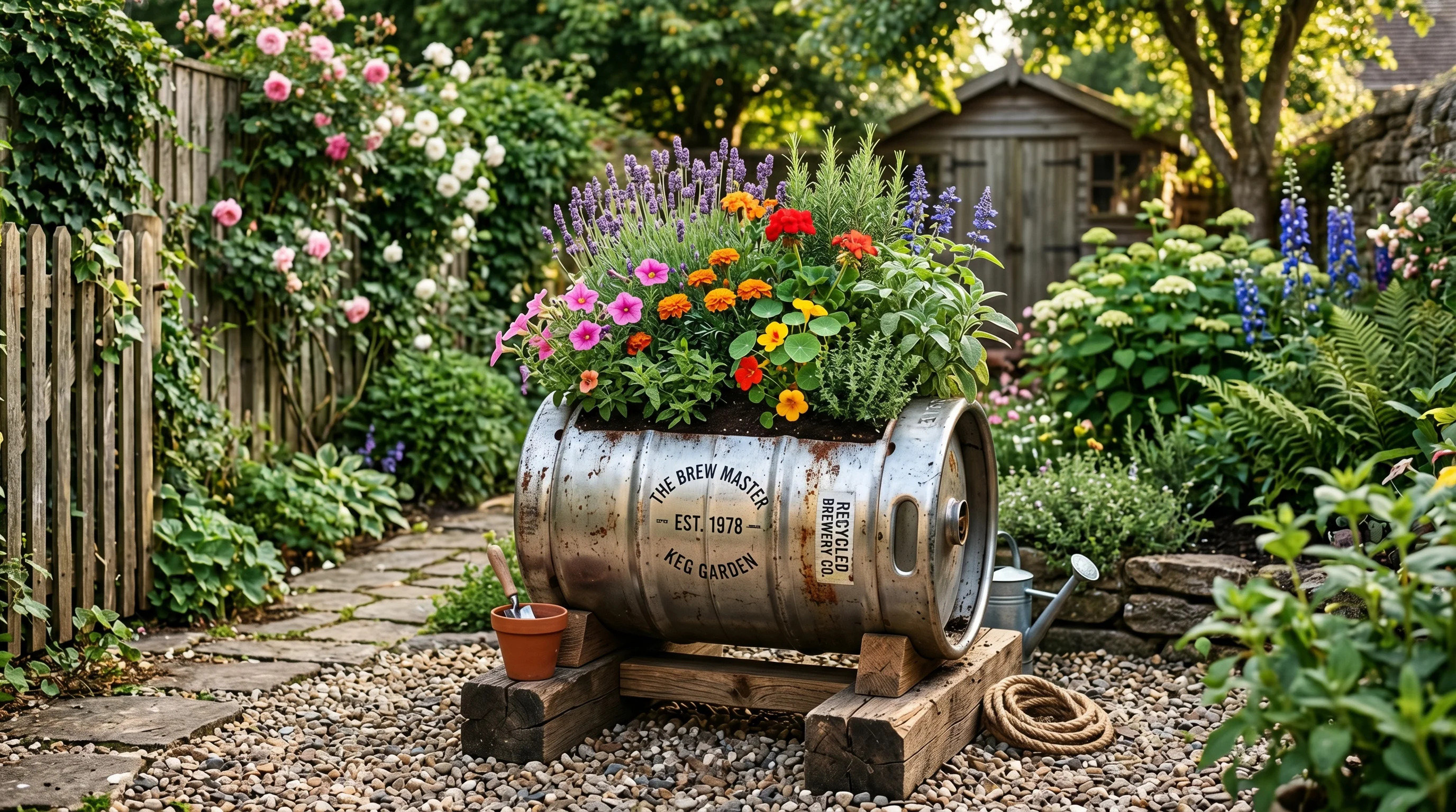 Use One Keg as a Statement Planter image.