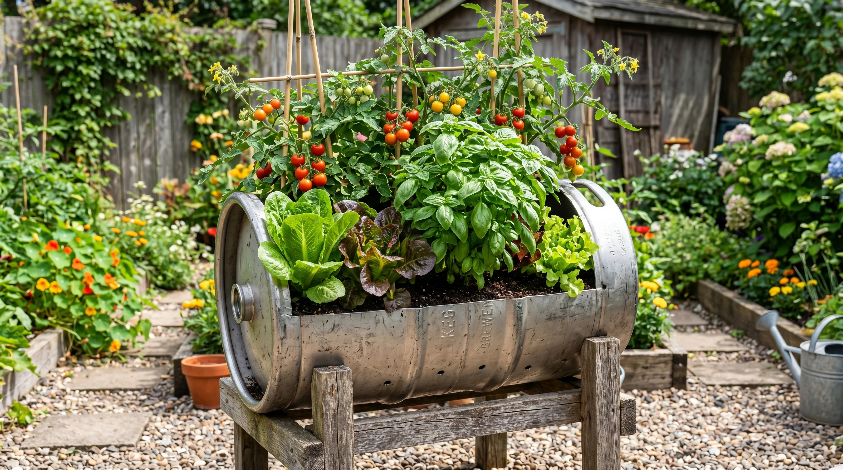Cut the Height to Suit the Plants image.