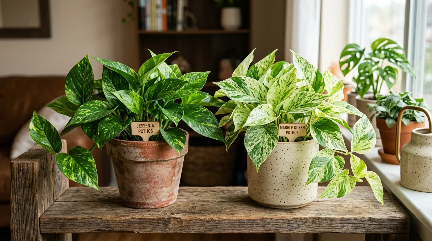 Jessenia Vs Marble Queen Side By Side image.