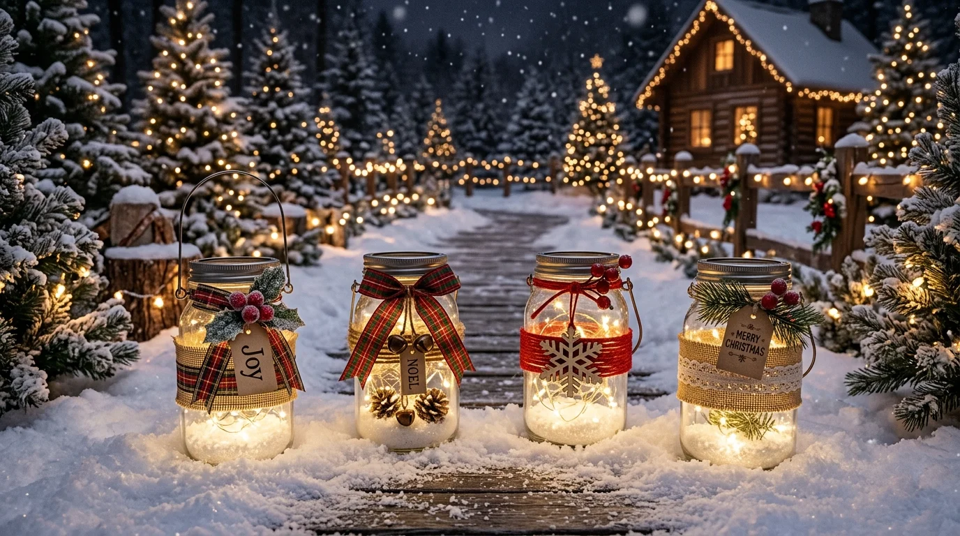 Creative Christmas Lantern Ideas for Your Yard inspiration image.