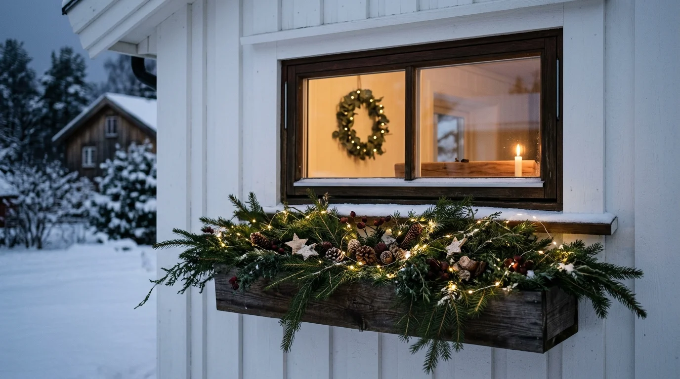 A minimal Scandinavian style window box.