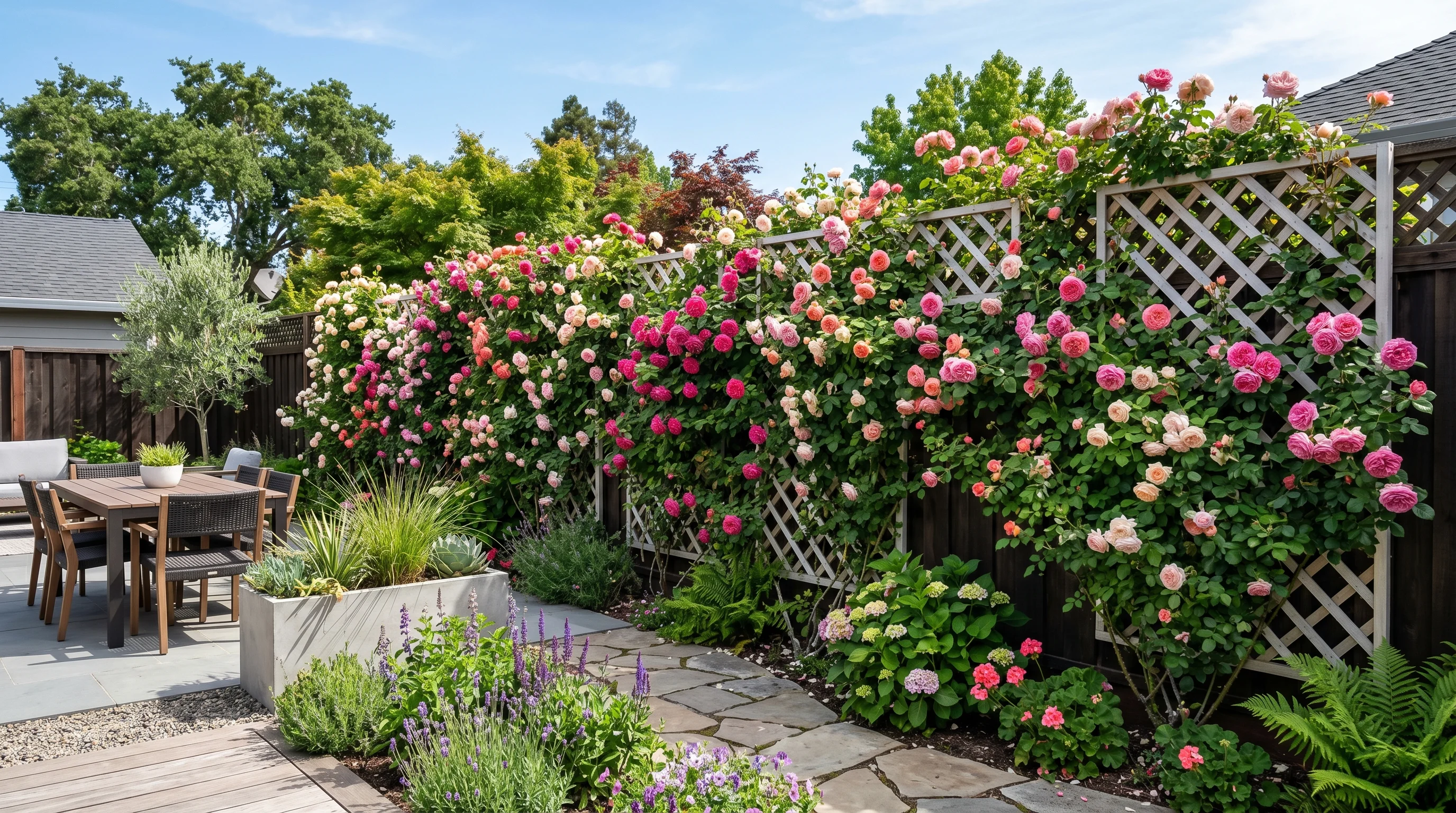 Espaliered Rose Wall image.