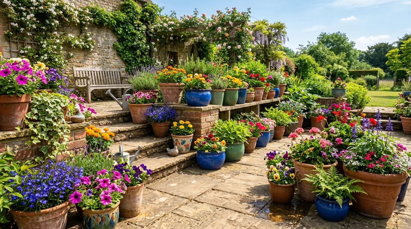 Container Garden Design Ideas inspiration image.