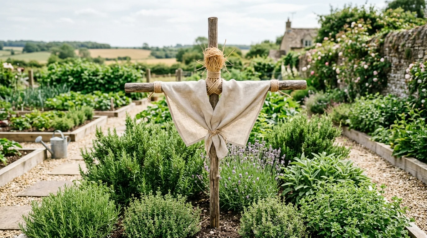 Burlap Face Scarecrow image.