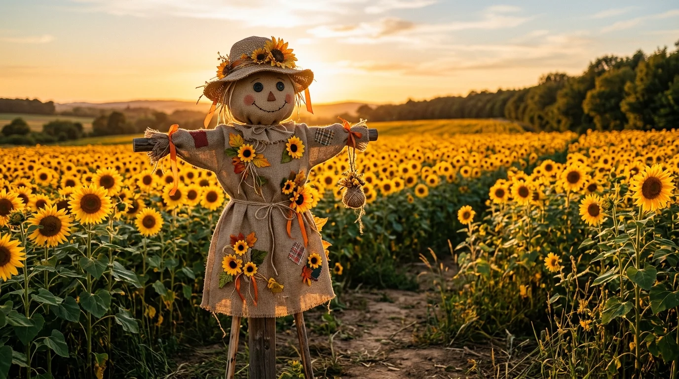 Wooden Frame Scarecrow image.