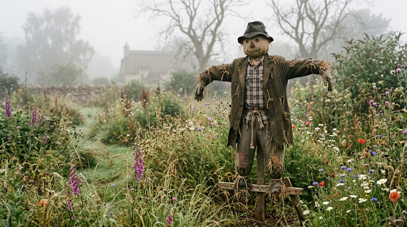 Friendly Family Scarecrow Pair image.