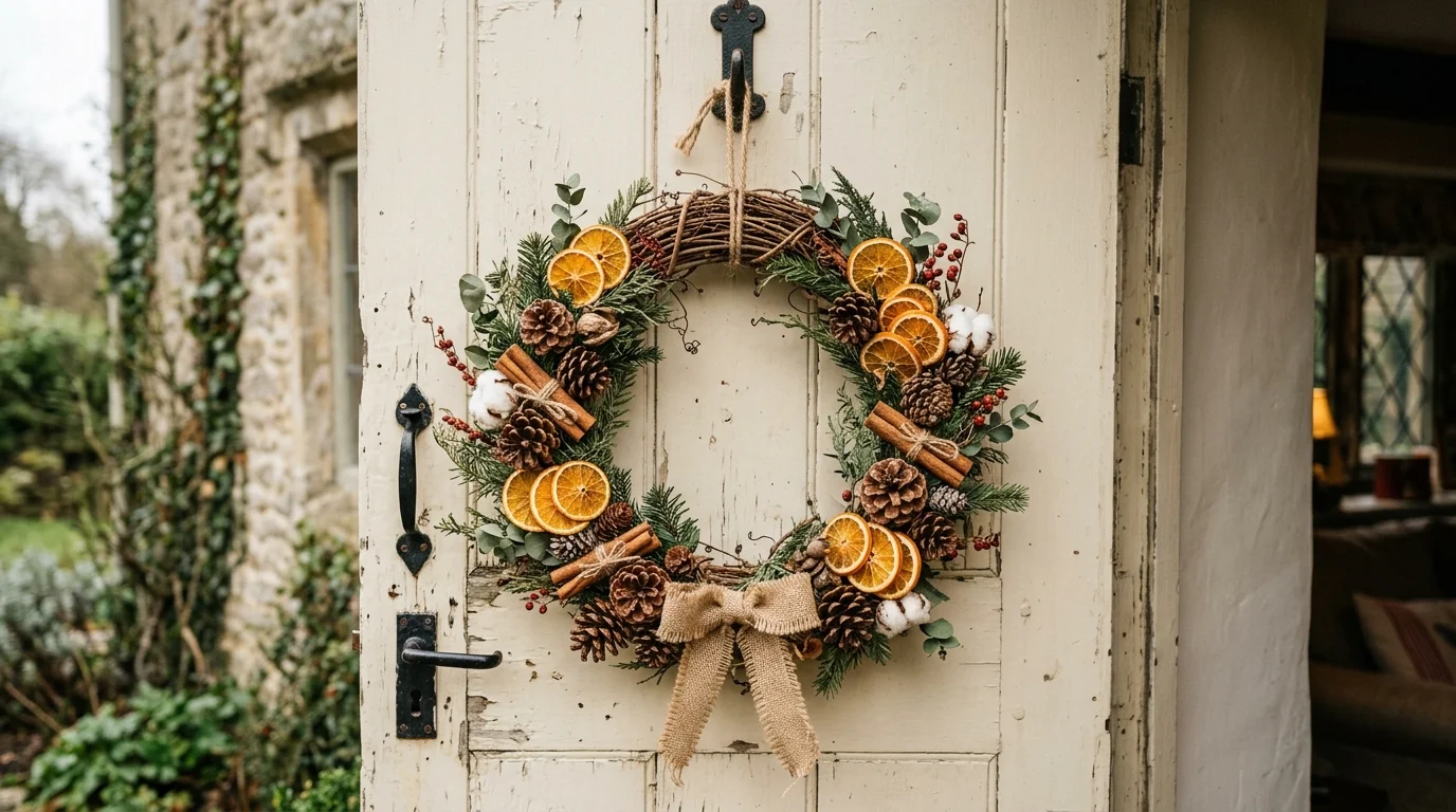 Dried Orange and Cinnamon Wreath image.