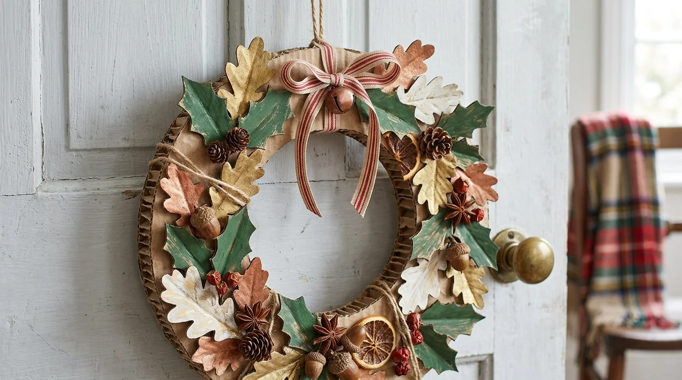 Paper Star Detail Wreath image.