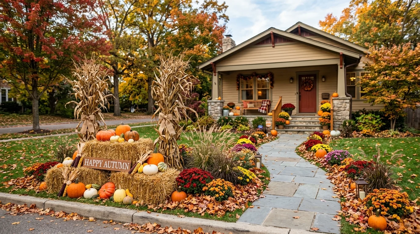 Use Autumn Planters on the Porch image.