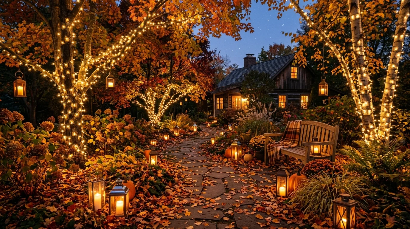 Lanterns by the Path image.