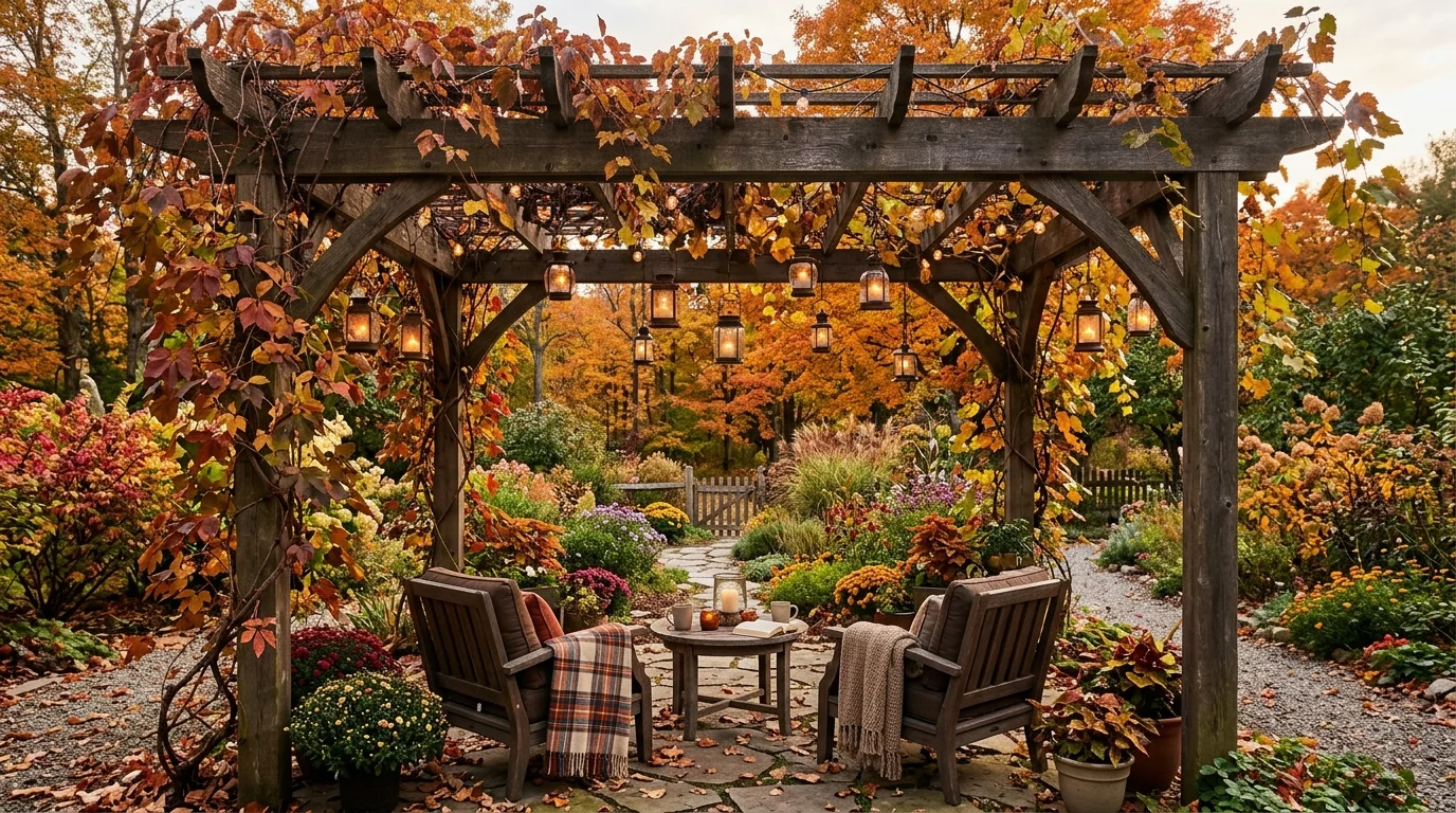 Fall Wreath Gate Detail image.