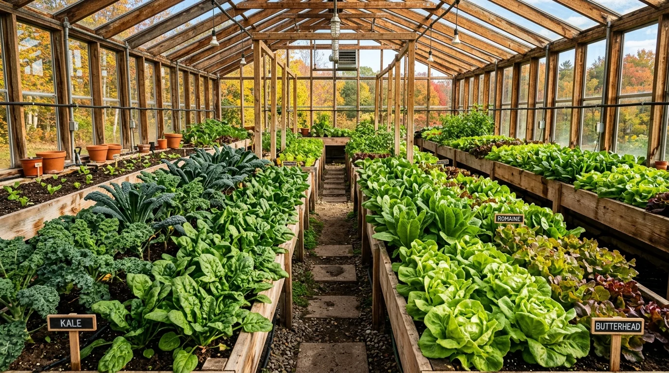 Fall Greenhouse Gardening Ideas inspiration image.