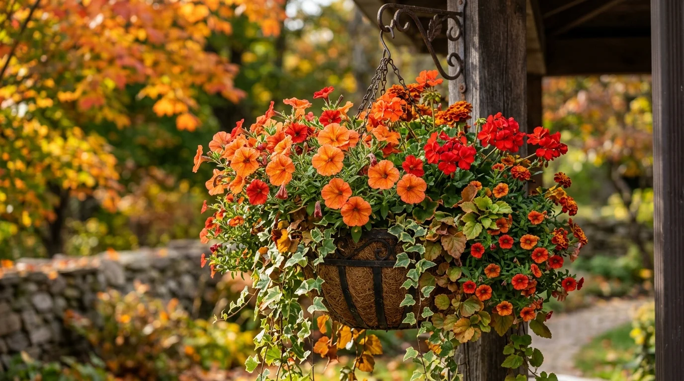 Orange And Red Autumn Basket image.