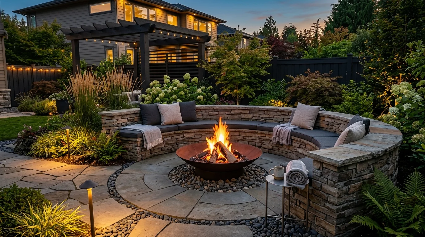 Fire Pit Design Ideas inspiration image.