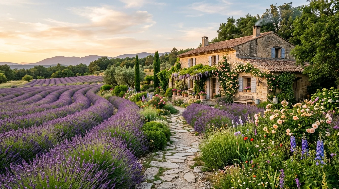 French country garden ideas inspiration image.