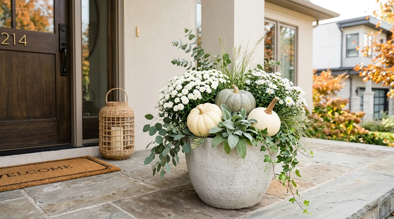 Neutral Tone Fall Planter image.
