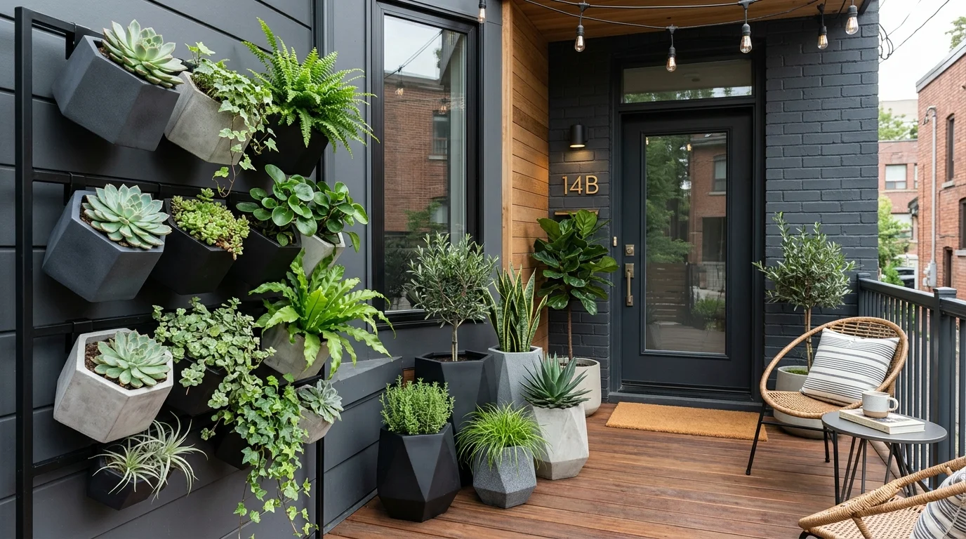 Lantern and Planter Duo image.