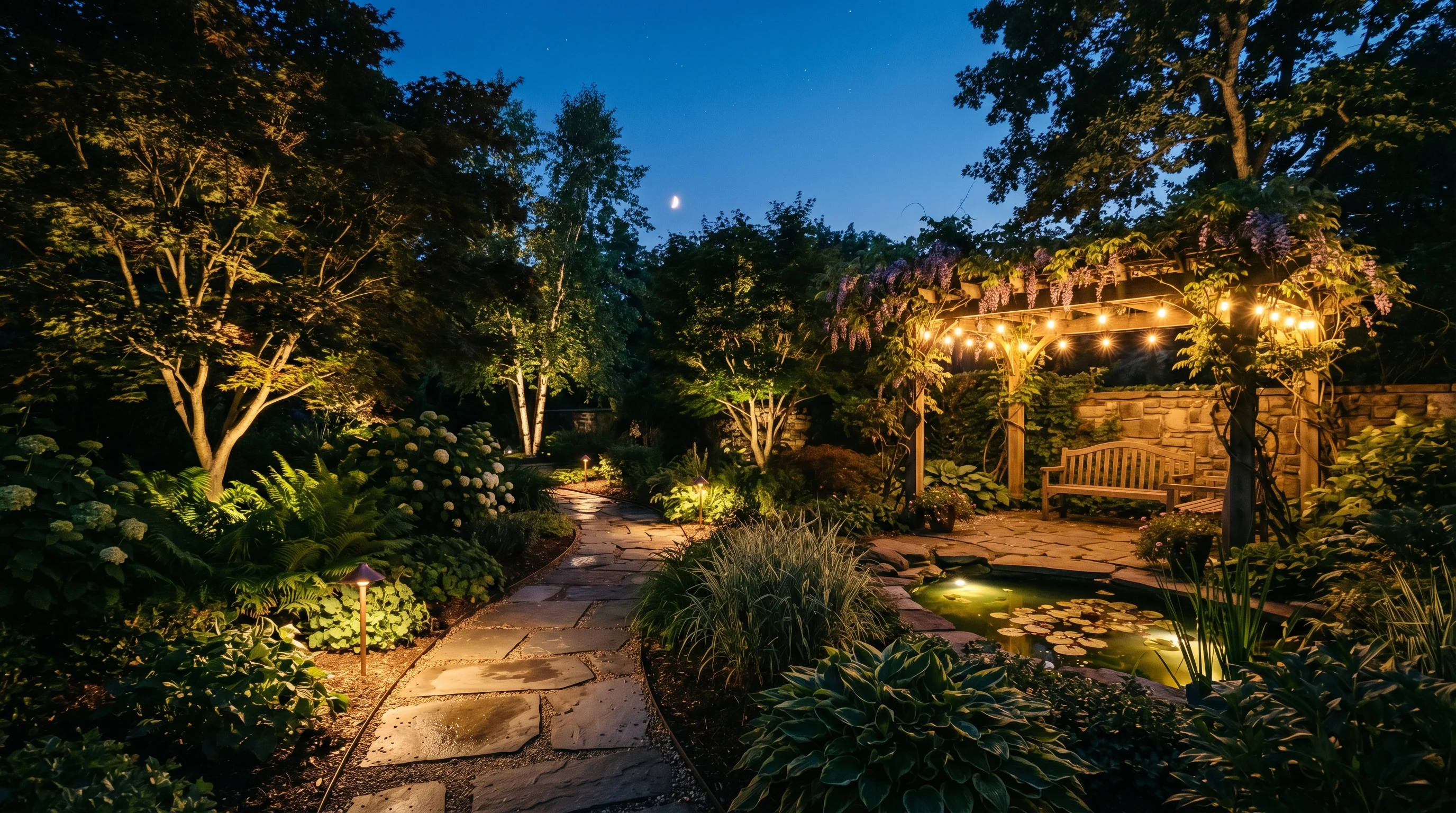 Make the Yard Feel Welcoming After Dark image.
