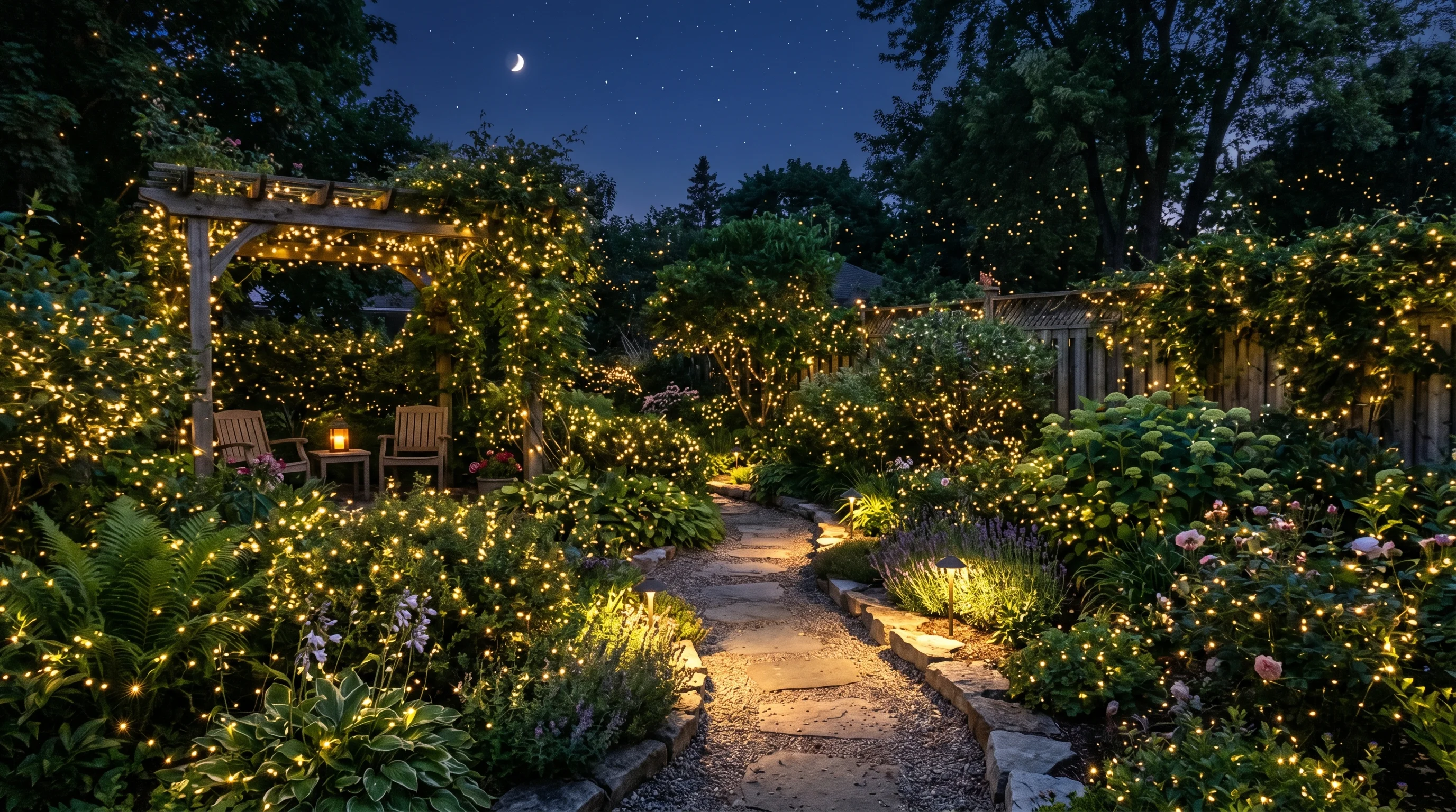 Define Garden Edges With Light image.