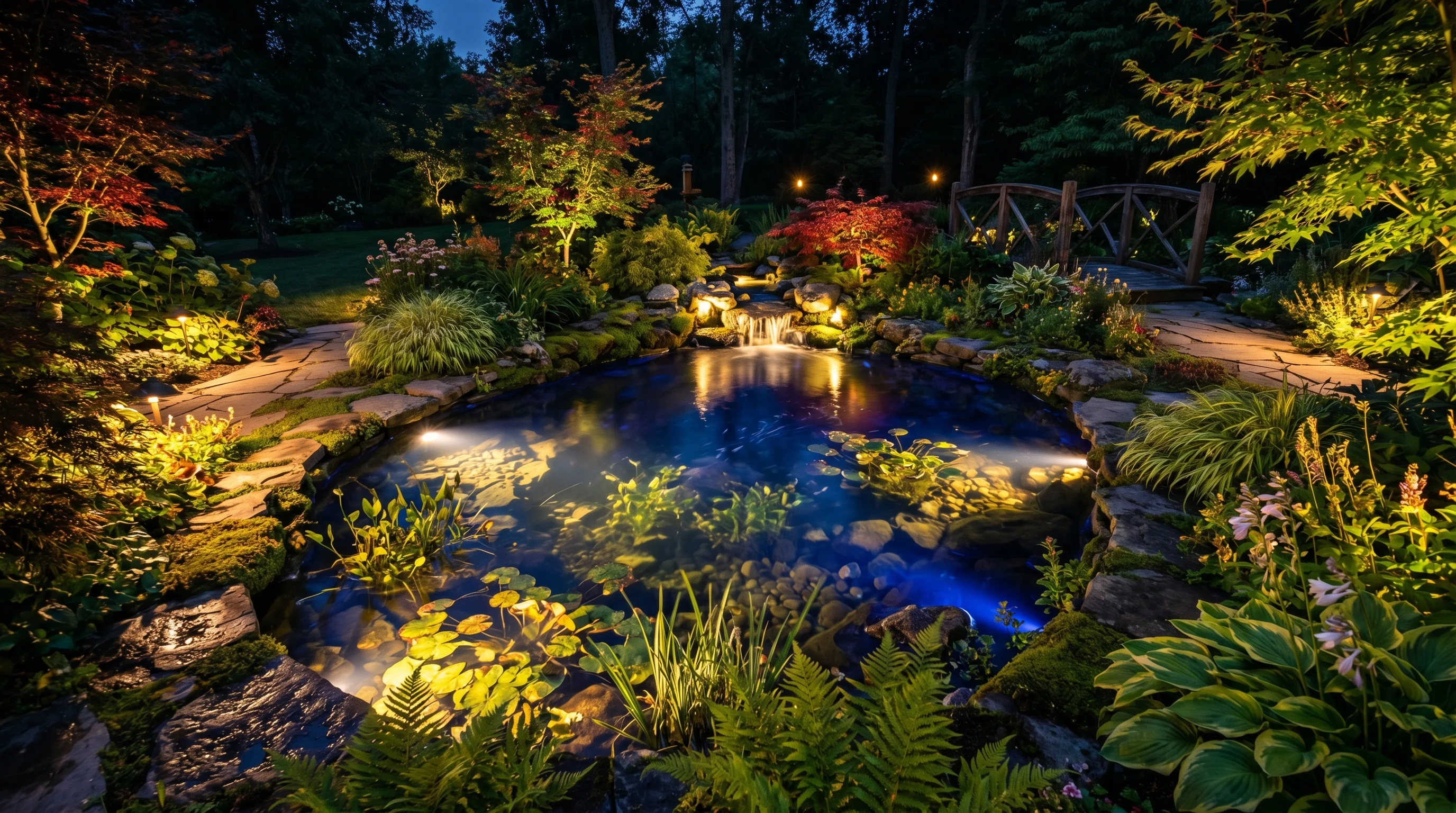 Light a Water Feature Softly image.
