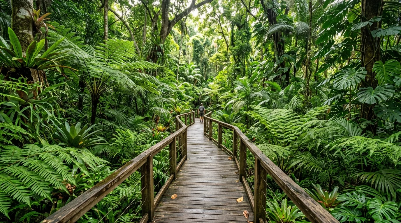 Lantern-Lit Path image.