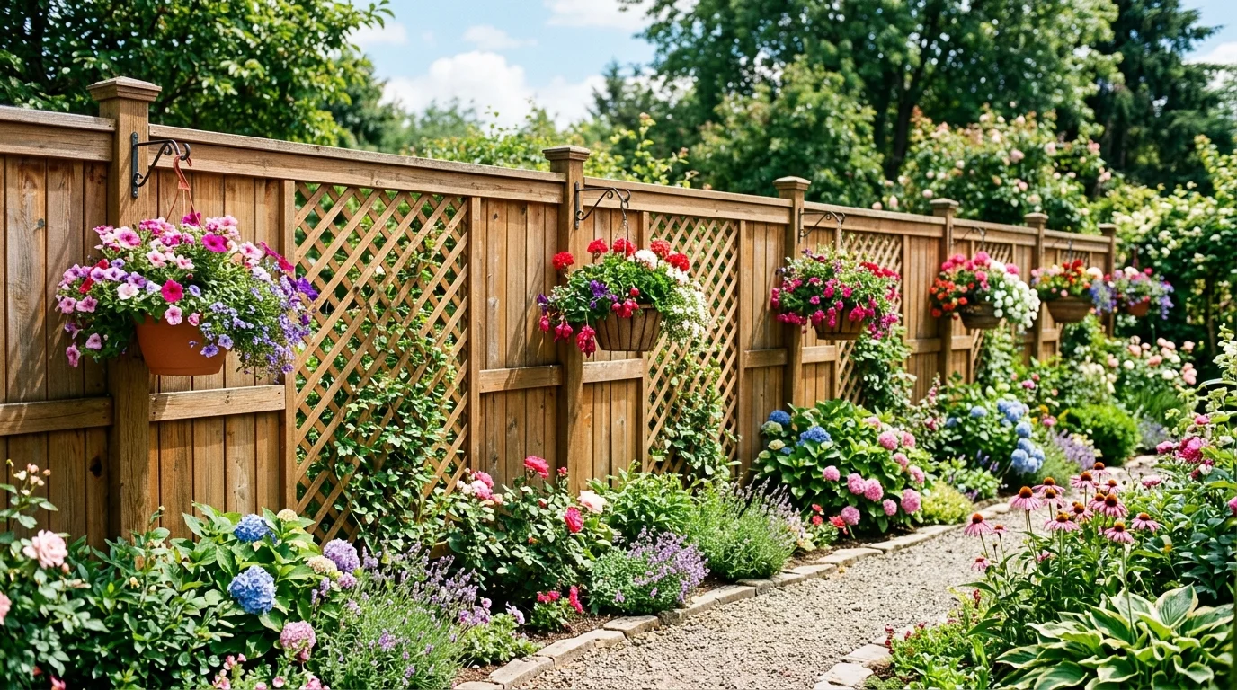 Bench and Privacy Screen image.