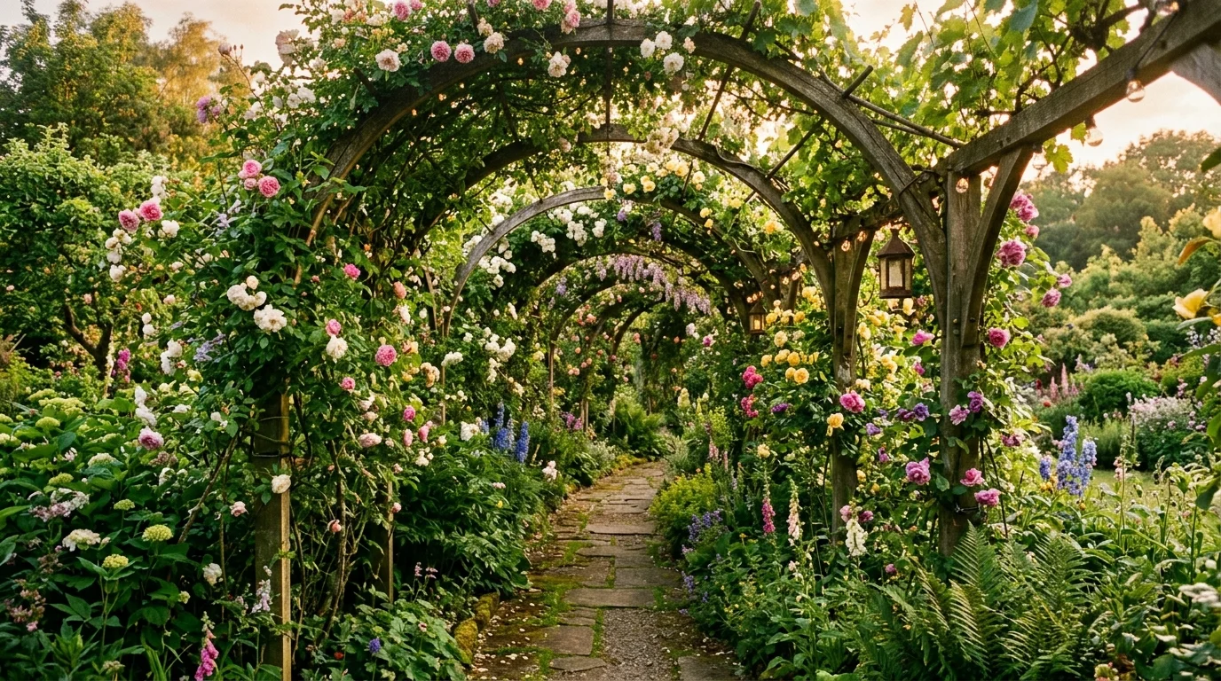 Modern Black Trellis image.