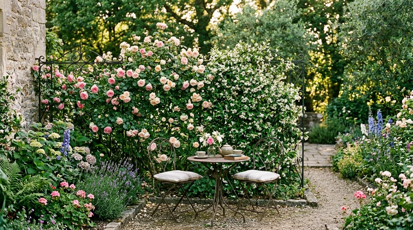 Panel Grid Privacy Wall image.