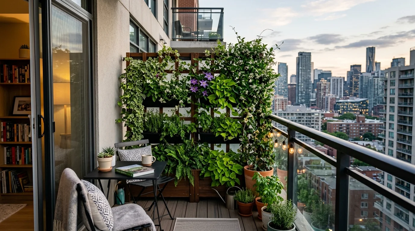 Rustic Wood Trellis image.