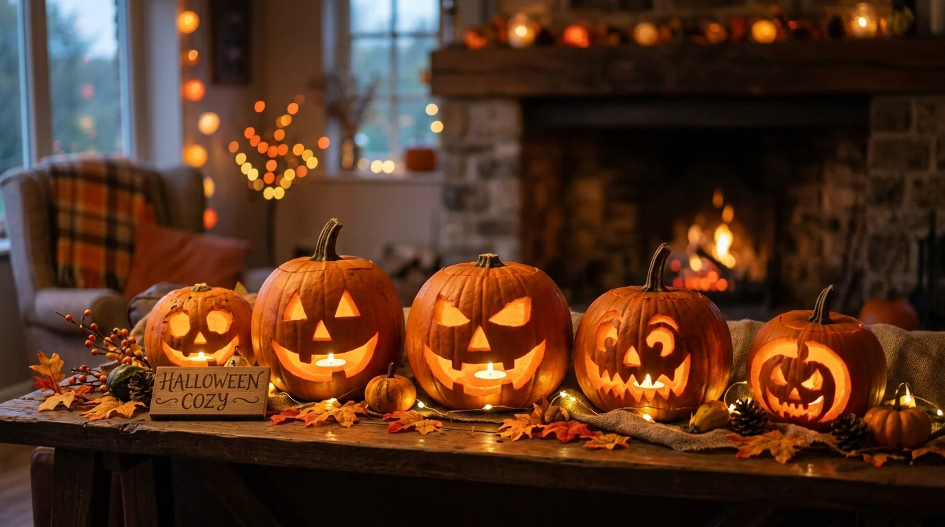 Pumpkin Candle Glow Setup image.