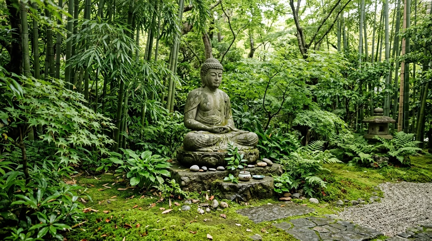 How to Design Your Own Tranquil Buddha Garden inspiration image.
