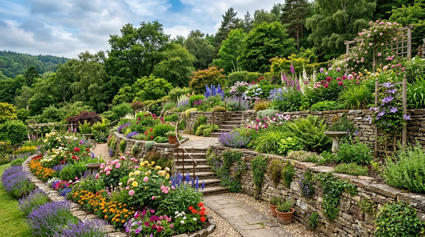 Ideas for Creating a Tiered Garden inspiration image.