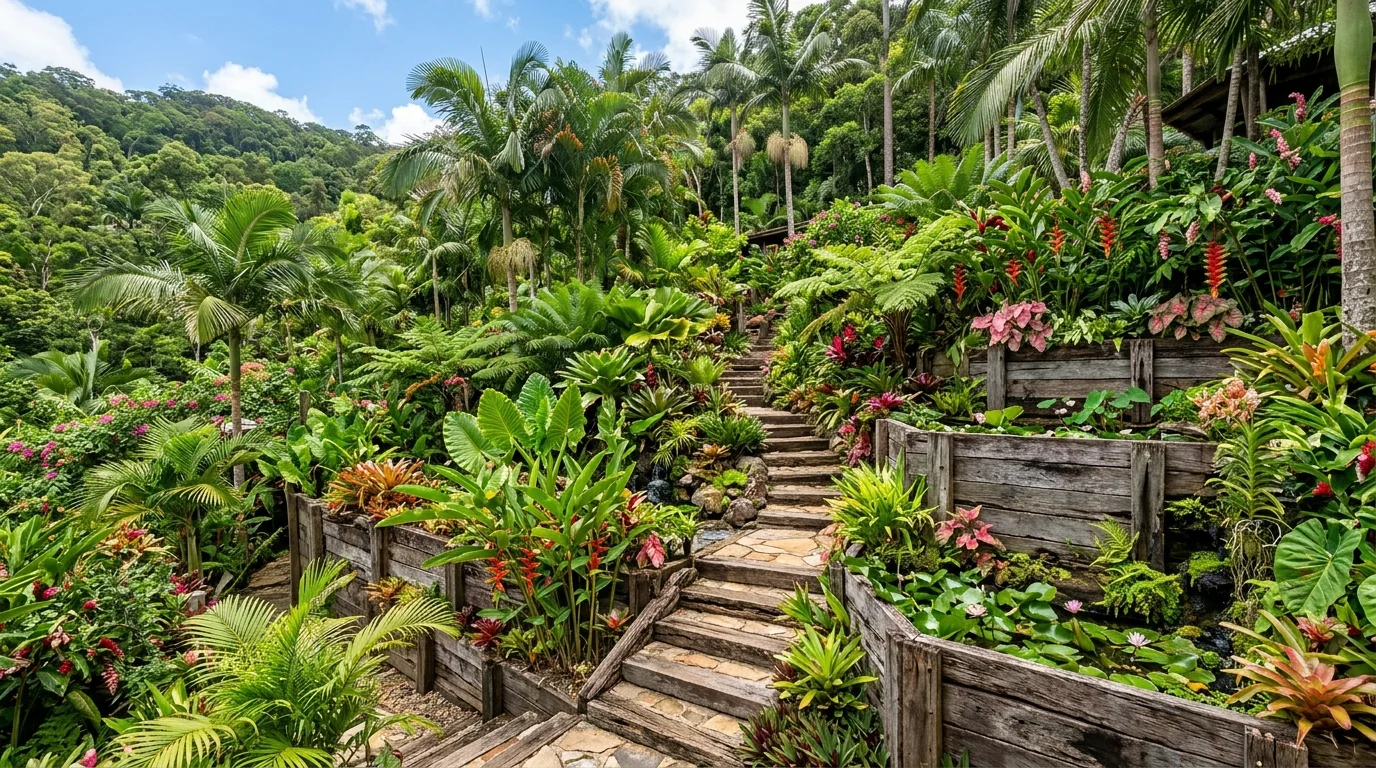Narrow Tiered Side Garden image.