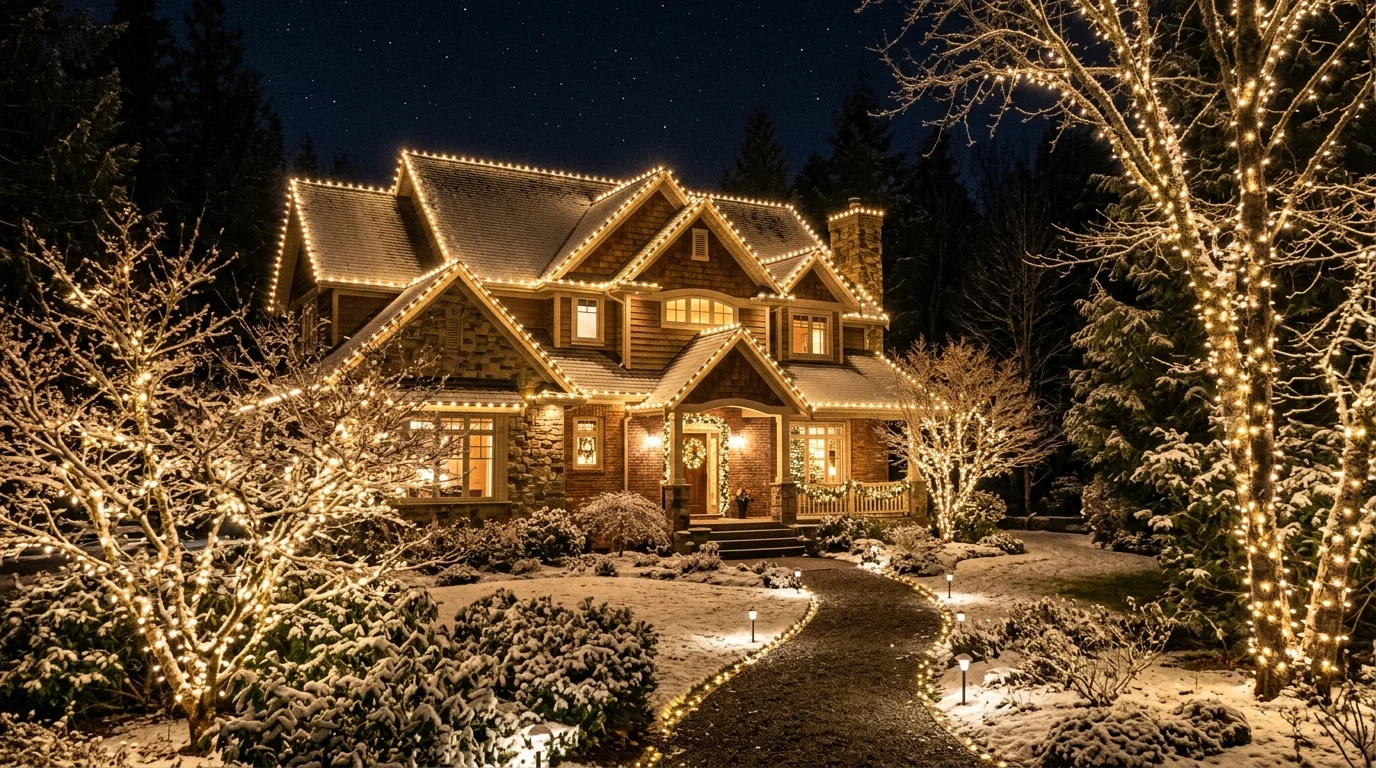 LED Lights Ideas for Home and Yard inspiration image.