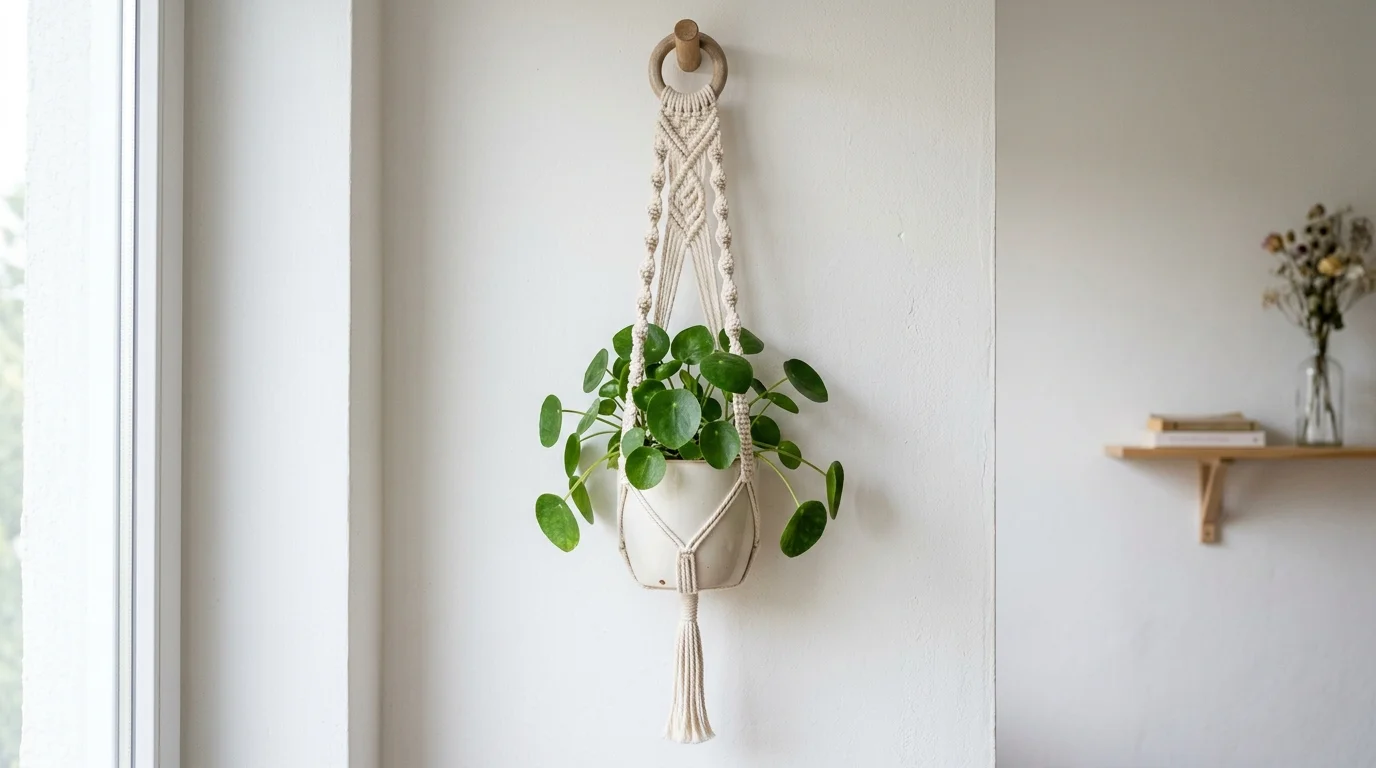 Macrame Plant Hanger Inspiration for Indoor Greenery inspiration image.