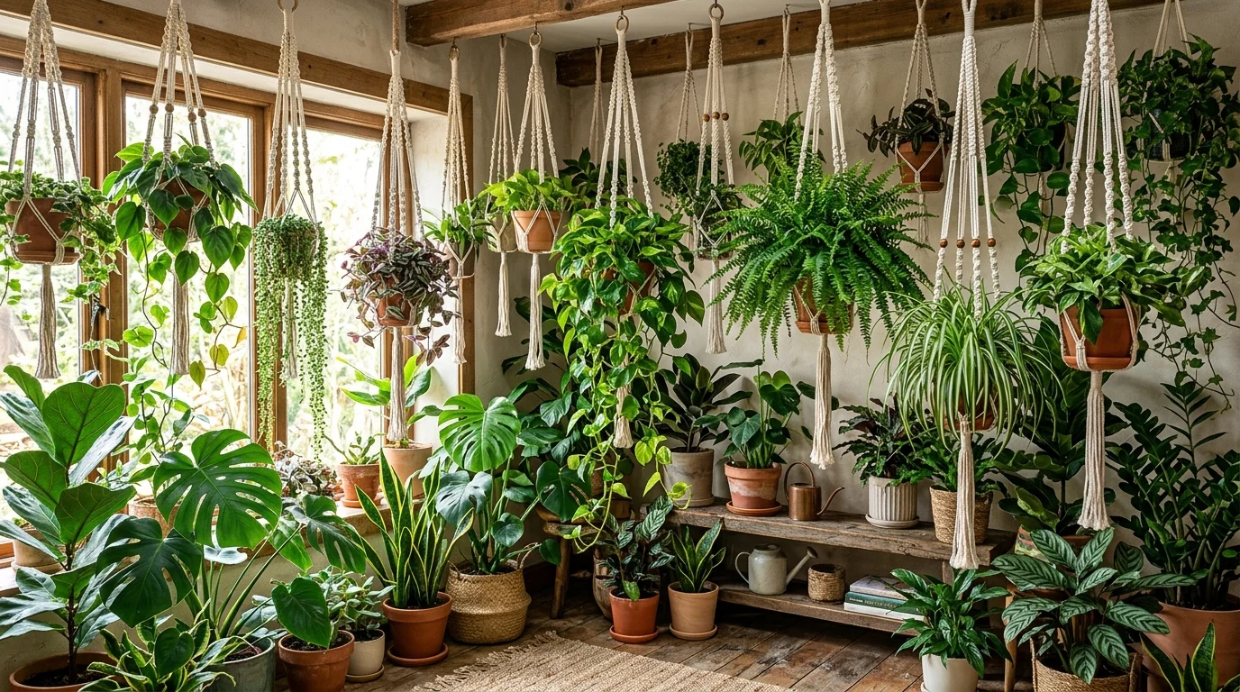 Layered Hanging Jungle Effect image.