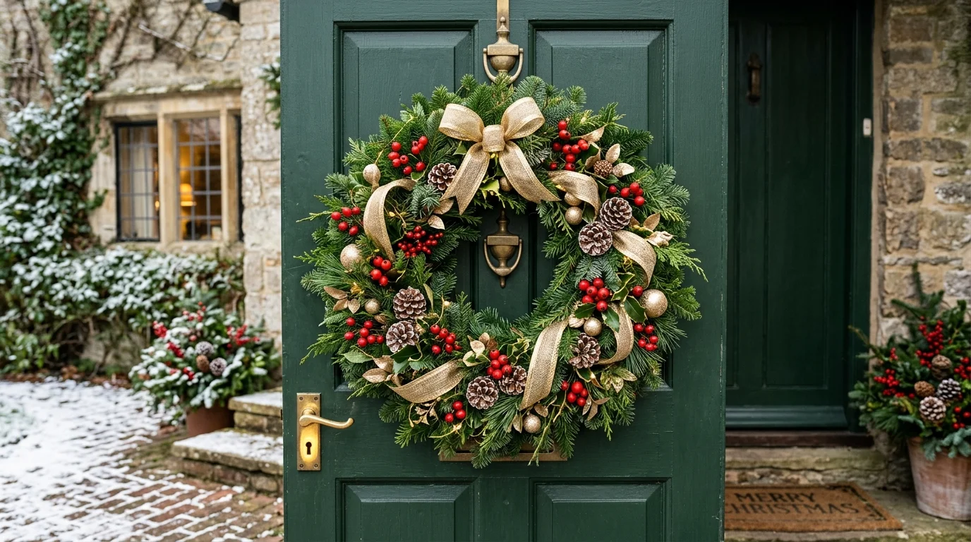 Mastering Christmas Wreath Decor inspiration image.