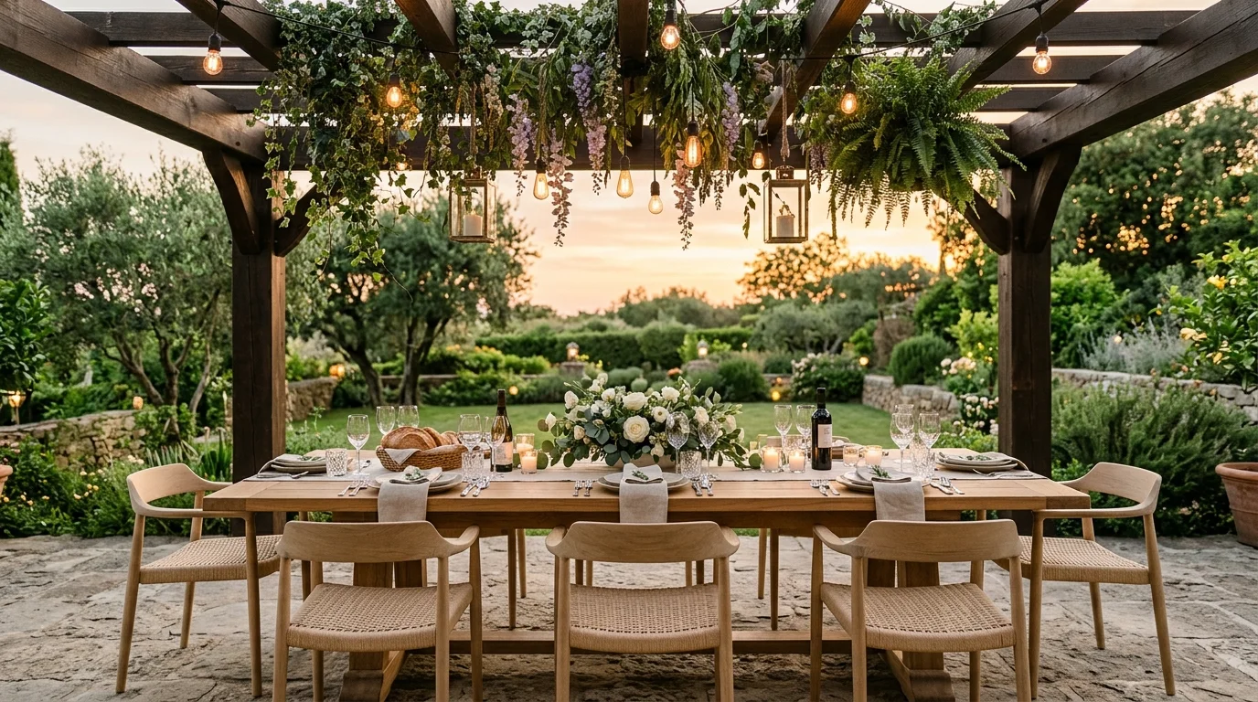 Poolside Pergola image.