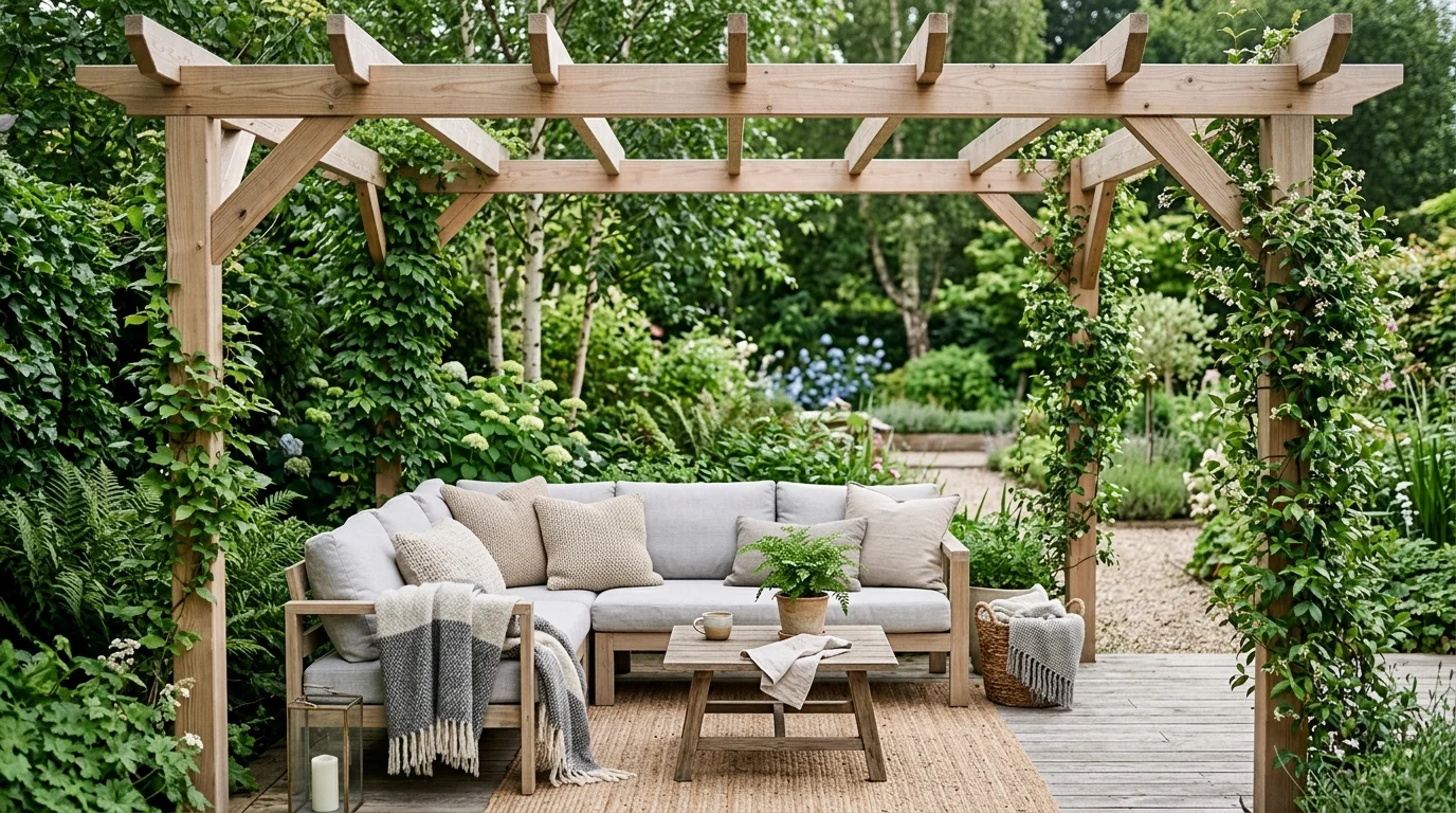Fire Pit Pergola image.
