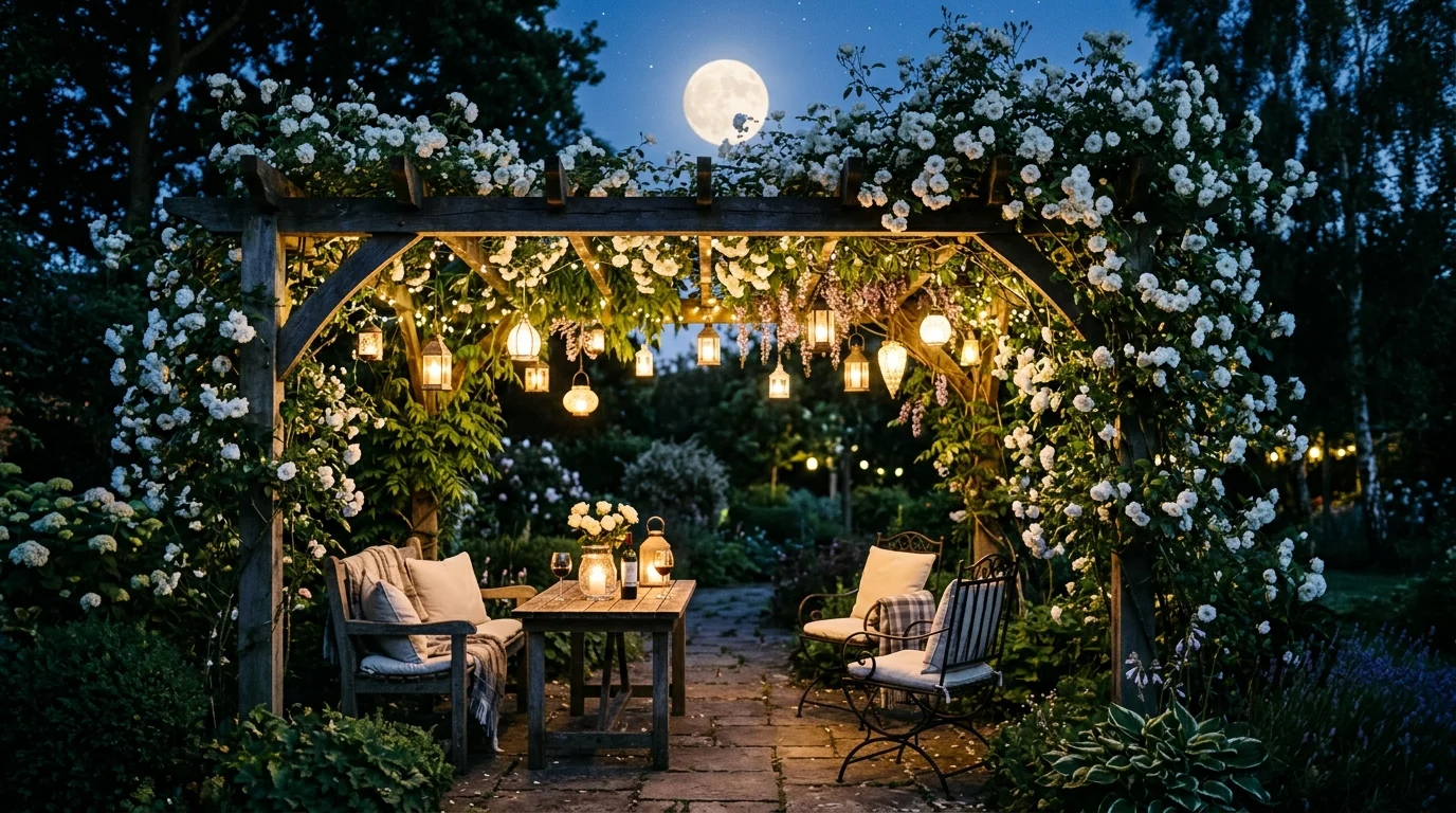 Glowing Flower Arch image.