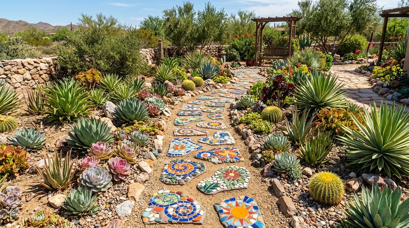 Pebble Mosaic Path image.