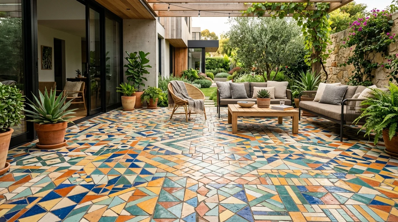 Bench Back Mosaic image.