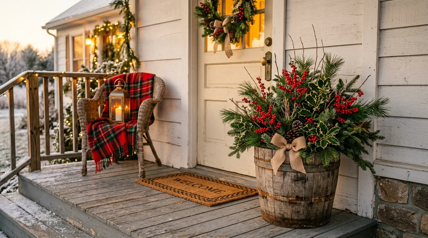 Rustic Wooden Urn Style image.