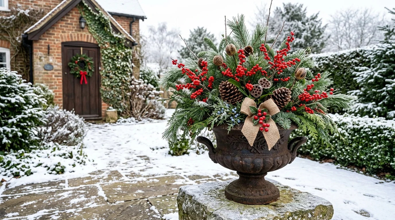 Berry Heavy Festive Urn image.