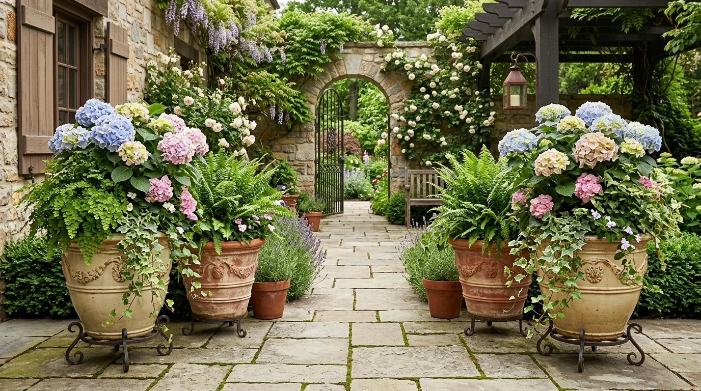 Potted Plant Arrangements for Patios inspiration image.